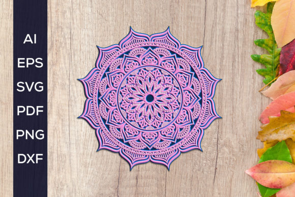 3D Layered Mandala Cut File Guide