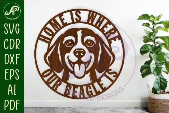 Beagle Home Sign SVG: Crafting Warmth