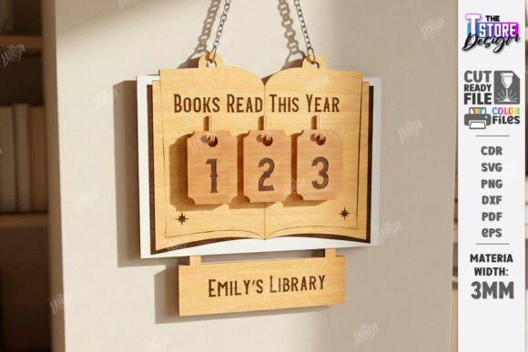 Books Read Tracker Laser Cut Counter SVG: A Creative Way to Celebrate Reading Milestones