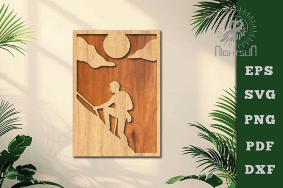 Climb Lasercut Wall Decor SVG 7 Guide