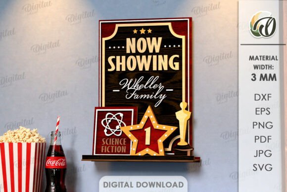 Crafting Cinematic Depth with 3D Home Cinema Signs