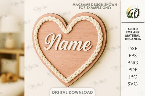 Creative Kids Macrame Decor Laser Cut Designs