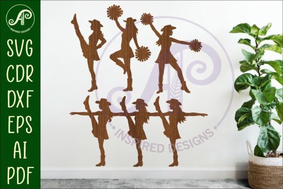 Drill Team Dancer Silhouette Laser Cut 1