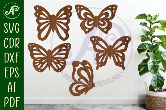 Elevating Craft Projects with Butterfly Silhouettes Laser Cut Out 1