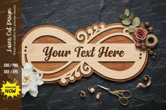 Floral Name Plate Laser Cut SVG Cutting: A Practical Guide