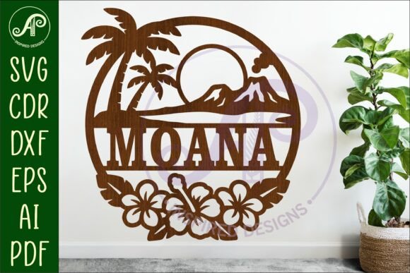 Hawaiian Tropical Name Sign SVG Island: A Guide to Custom Laser Cutting