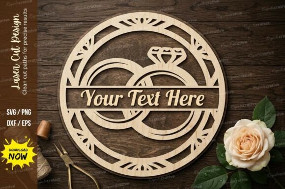Ornate Round Frame Laser Cut SVG Guide