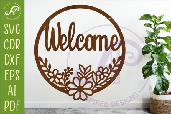 Practical Evaluation of the Round Floral Welcome Sign SVG for Laser Cutting