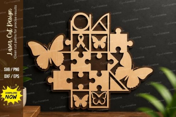 Puzzle Butterfly Grid Laser Cut Svg File: A Guide to Precision Crafting