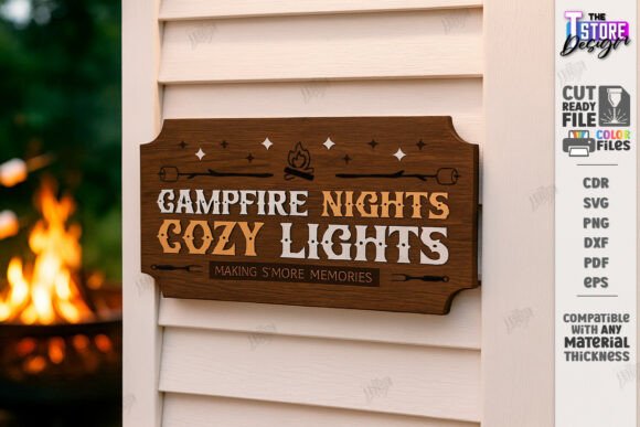 S’mores Station Sign Laser Cut Outdoor