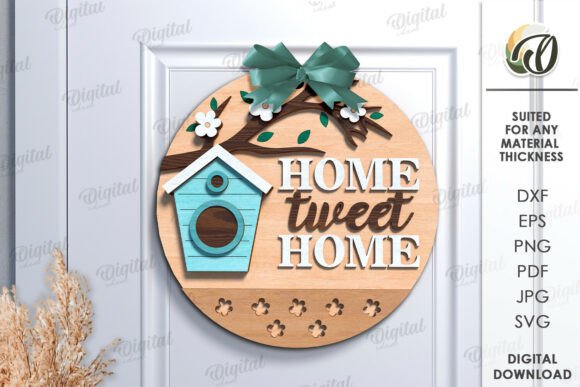 Spring Round Sign Laser Cut: Elevate Your Space with Digital Precision