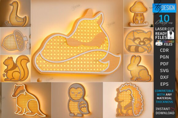 Transforming Nurseries with the Rattan Wall Night Light Laser Cut Bundle