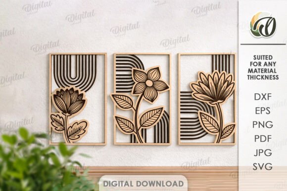 Transforming Spaces with Digital Plant Wall Art Laser Cut Designs