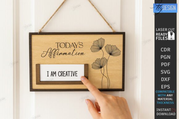 Transforming Spaces with Interchangeable Affirmation Sign Laser Cut Wall Art: A Guide to DIY Mental Health Decor