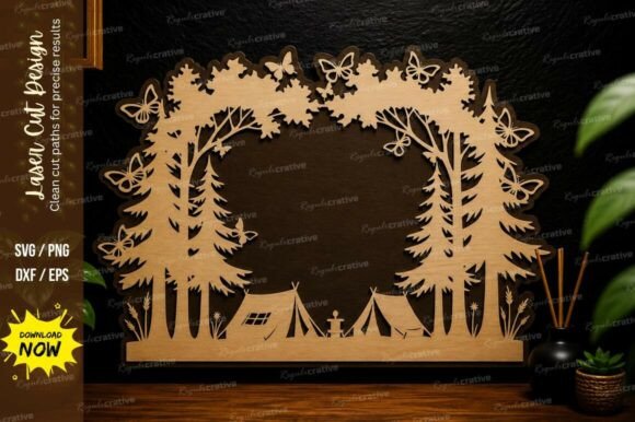 Unlocking Creativity with Forest Camping Frame Laser Cut SVG Files: A Comprehensive Guide