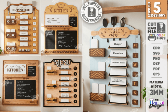 Weekly Menu Planner Boards Laser Cut Set: A Practical Guide for Makers and Organizers